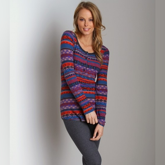 3/$25 Splendid | Waffle Knit Long Sleeve Thermal Top size Medium - Picture 1 of 10